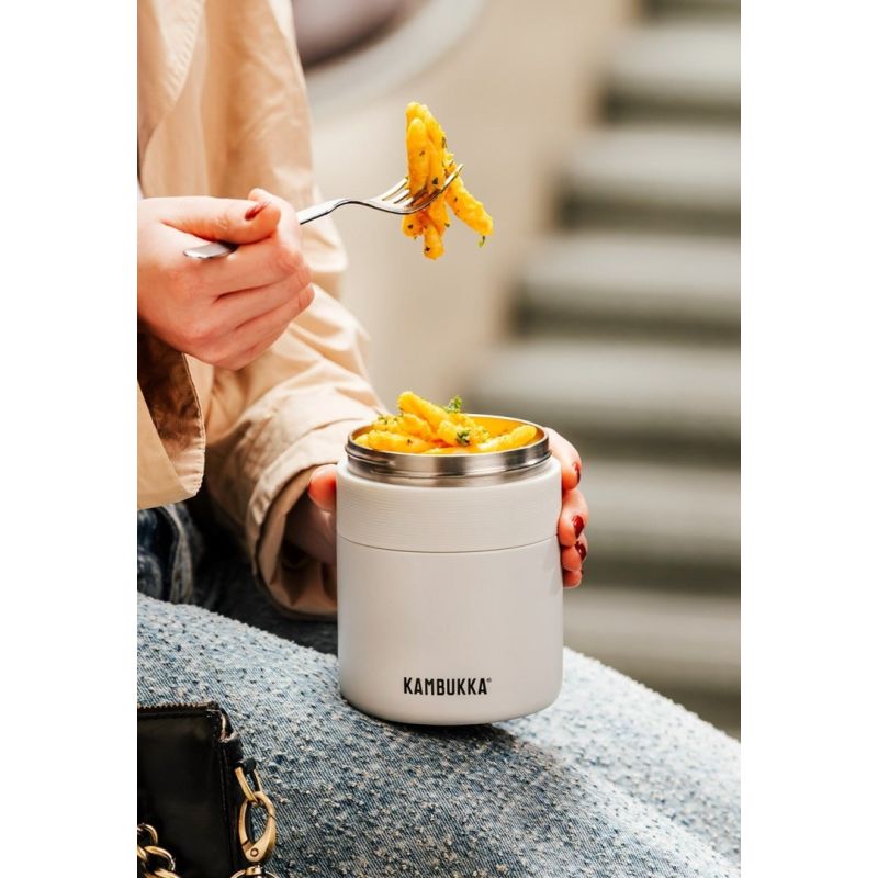 Kambukka Bora Lunch Thermos 600ml, Chalk White AGD - Produkty/Termosy i kubki termiczne Your Sports Performance