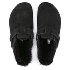 Birkenstock Boston Shearling Black Women's Wool Insulated Clogs Regular Wide (0259881) In preparation Your Sports Performance