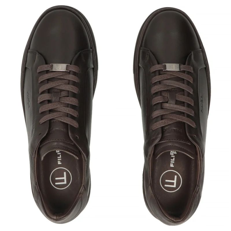 Men's brown leather sneakers Filippo MP8274