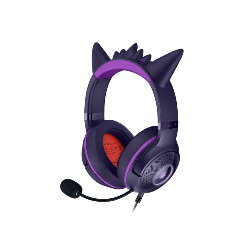 Razer Kraken Kitty V2 Wired Over-Ear Headset Microphone Noise Cancelling Gengar Edition Gaming PC/Słuchawki Your Sports Performance