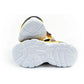 Leomil children's sports shoes Pokemon sneakers lightweight with velcro LED black yellow