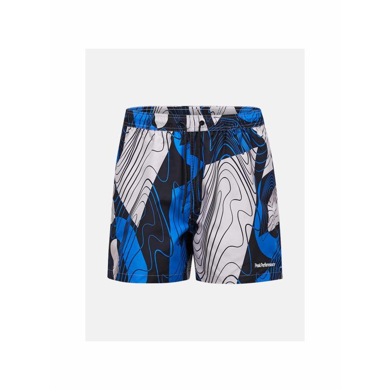PEAK PERFORMANCE M Graphic Swim Shorts, Blue