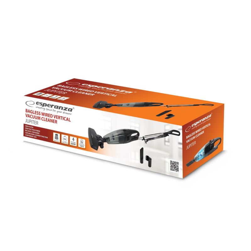 ESPERANZA CORDED VERTICAL VACUUM CLEANER JUPITER EHV101K AGD - Produkty/Odkurzacze Your Sports Performance