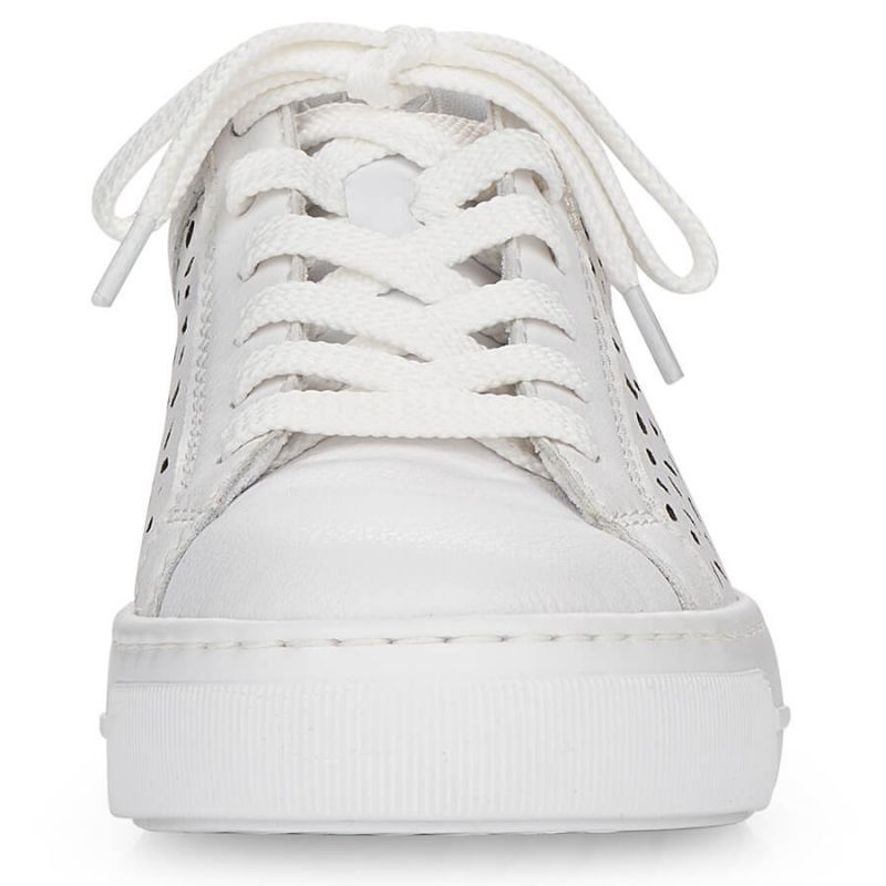 Rieker W RKR641 leather comfort shoes white