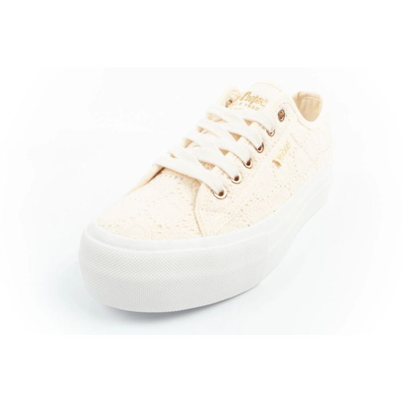 Lee Cooper women's lace sneakers beige platform In preparation Your Sports Performance