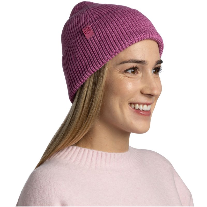 BUFF KNITTED BEANIE MERIX ORCHID