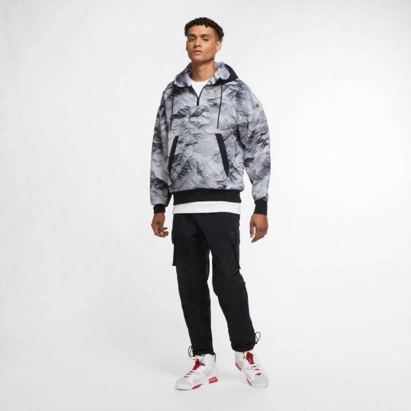 Air Jordan 23 Engineered Printed Hoodie Gray - CU9148-100 Odzież/Odzież na co dzień Your Sports Performance