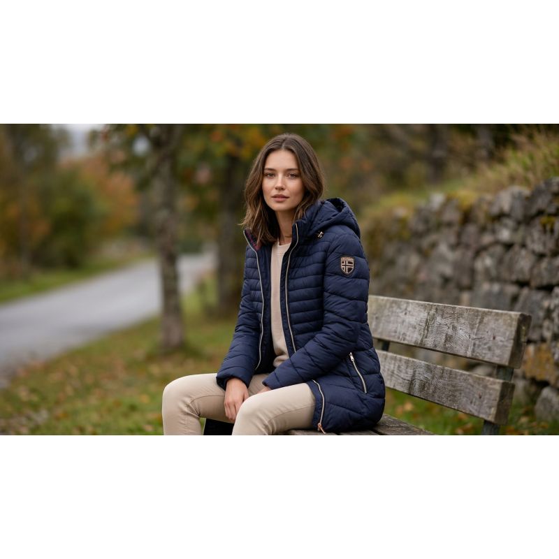 Women's parka Geographical Norway BEALIZE NAVY DB LADY 093 (WY4740F/GN-NAVY)