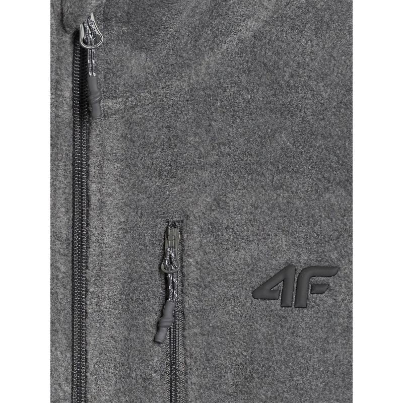 Men's Regular Fit Fleece Jacket with Stand-Up Collar 4F 4FRMM00TFLEM435-23M