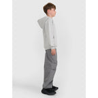 Boy's sweatshirt with hood, open, 4F 4FJWMM00TSWSM1860-25M 4f