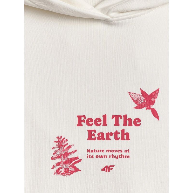 Women's loose sweatshirt with hood 4F 4FRSS26TSWSF2836-11S 4f