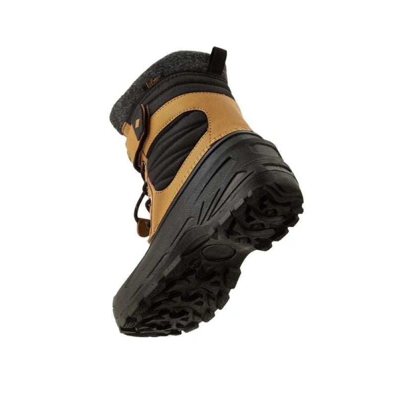 Lee Cooper children's winter boots, brown insulated snow boots with Velcro