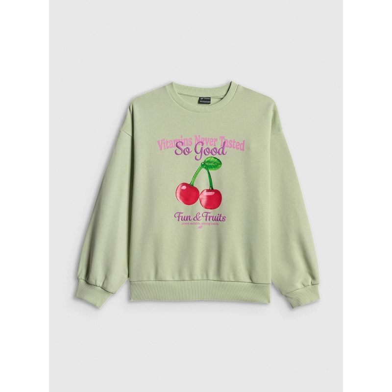 Girls' loose sweatshirt without hood 4F 4FJRSS26TSWSF2903-47S 4f