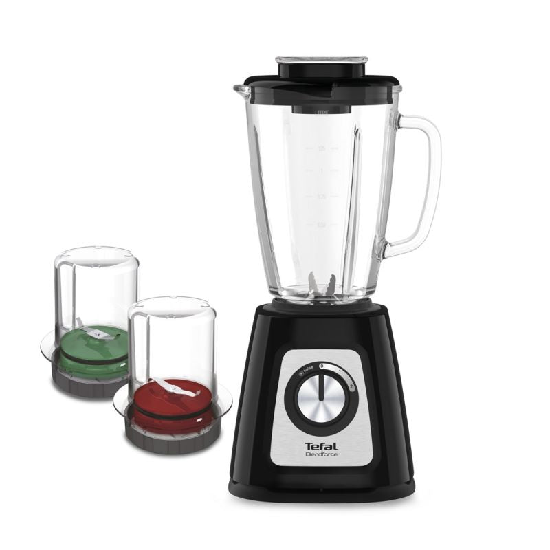 TEFAL BL438831 BlendForce Tabletop Blender, 800 W, jug material: plastic, jug capacity: 1.25 L, ice crushing, color: black AGD - Produkty/Miksery / Blendery Your Sports Performance