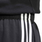 Men's adidas Essentials 3-Stripes Fleece Tapered Cuffed Pants Black KY6526