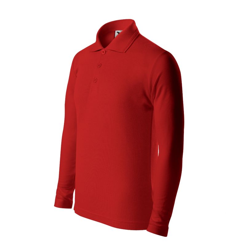 Malfini Pique Polo LS Jr polo shirt MLI-24107 red Clothing/Lifestyle/T-shirts/Malfini/Polo Malfini