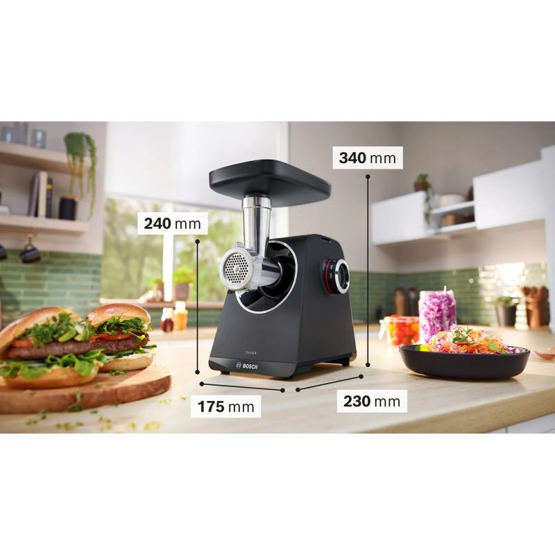 Bosch Series 4 MFWS450B Meat Grinder (1900W; black) AGD - Produkty/Maszynki do mielenia Your Sports Performance