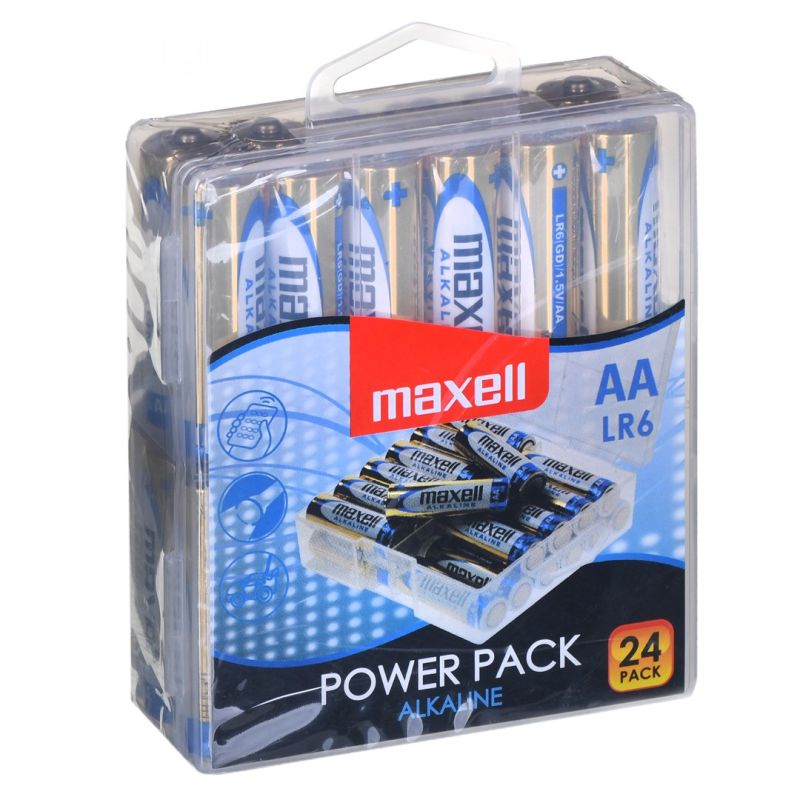 MAXELL Alkaline battery LR6, VALUE BOX, 24 pcs. Baterie, akumulatorki i ładowarki/Baterie Your Sports Performance
