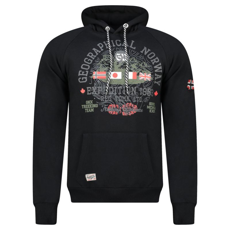 Geographical Norway Gexpe DB 100 M sweatshirt WZ3003H/GN-Black Clothing/Outdoor/Geographical Norway Your Sports Performance