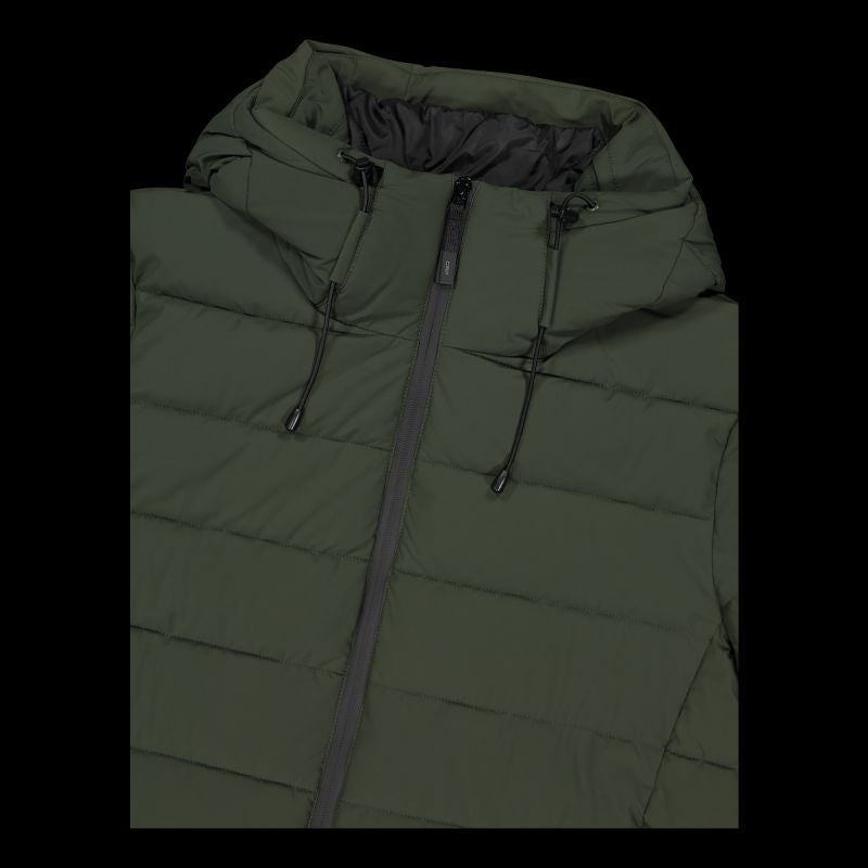 CMP men's winter sports jacket with hood, insulated, green (34K0167/F905) CMP