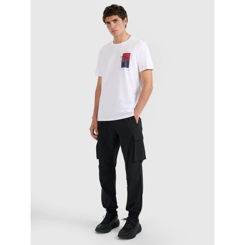 Men's regular printed T-shirt 4F 4FRAW25TTSHM3256-10S *Kategoria tymczasowa Your Sports Performance