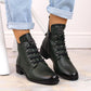 Insulated flat-heeled ankle boots Jezzi W JEZ412B green Footwear/Outdoor/Jezzi Your Sports Performance