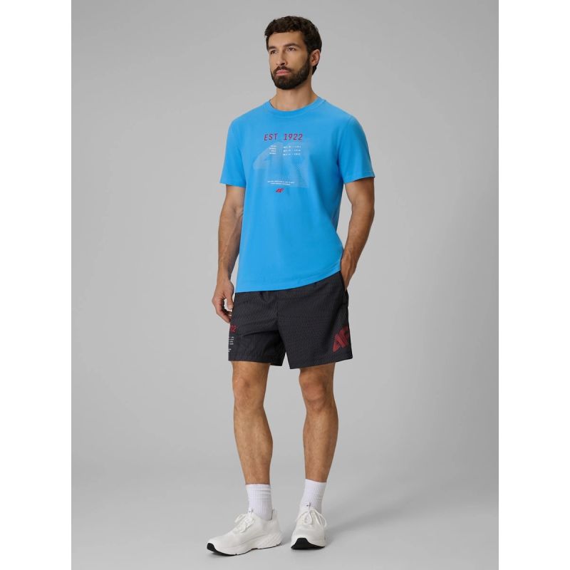 Men's regular printed T-shirt 4F 4FRSS26TTSHM4039-33S