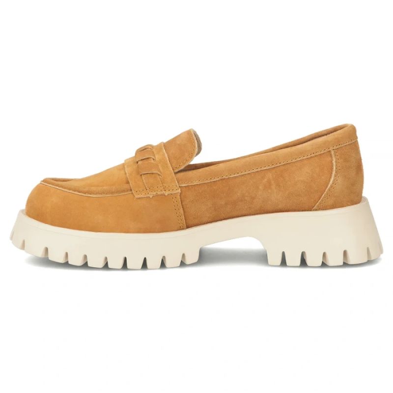 Women's leather suede brogues, camel, Filippo DP7554 Filippo