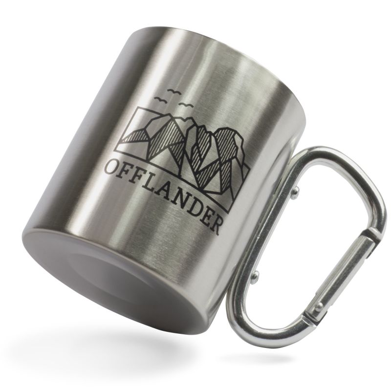 Offlander camping mug with a steel carabiner OFF_CACC_03 Accessories Your Sports Performance