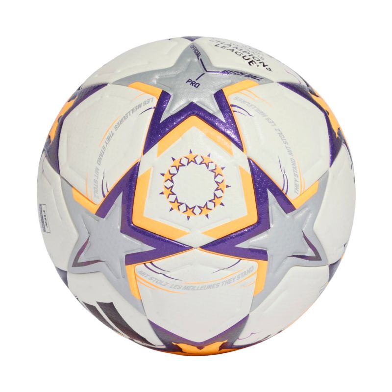 adidas UCL Womens Pro 26/27 League Stage Football White/Orange/Purple KE5141