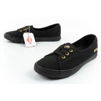 Lee Cooper shoes women's sneakers sporty black slip-on ballet flats Lee Cooper