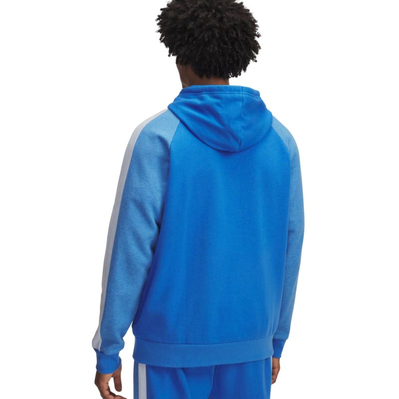 Men's Under Armour Rival Fleece Colorblock Hoodie Blue 6003958 402 Clothing Your Sports Performance