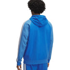 Men's Under Armour Rival Fleece Colorblock Hoodie Blue 6003958 402 Clothing Your Sports Performance