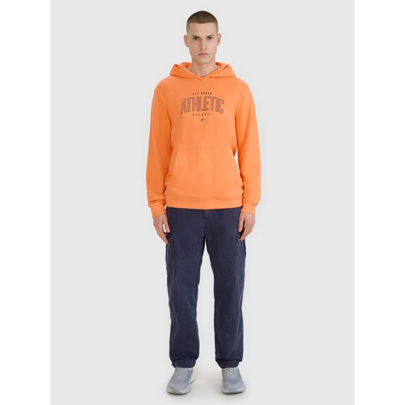 Men's sweatshirt with hood, open, 4F 4FRSS25TSWSM2201-70S *Kategoria tymczasowa Your Sports Performance