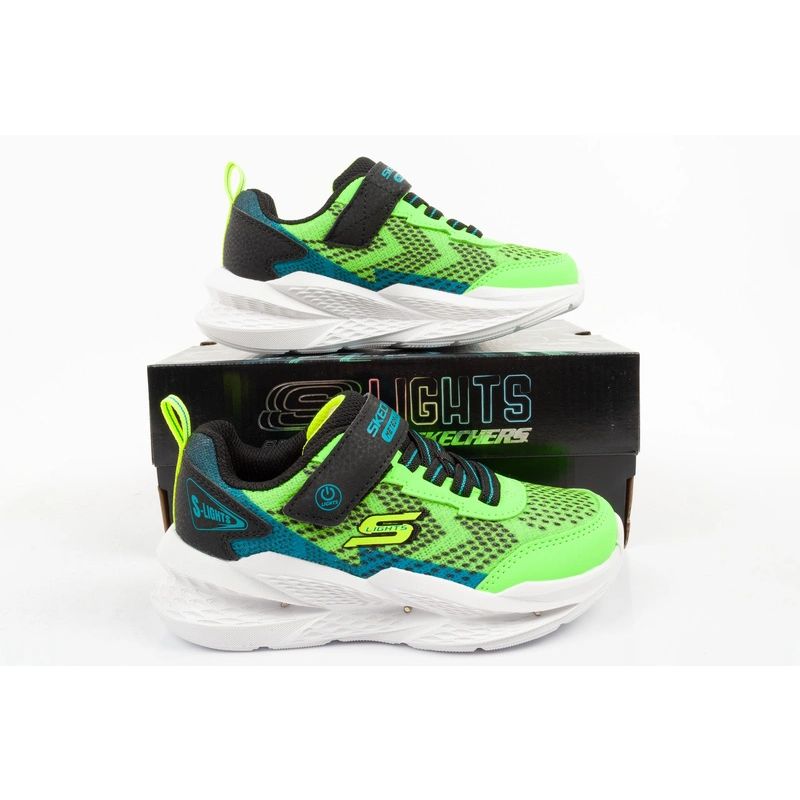 Skechers Meteor-Lights LED Children's Sports Shoes for Boys with Velcro