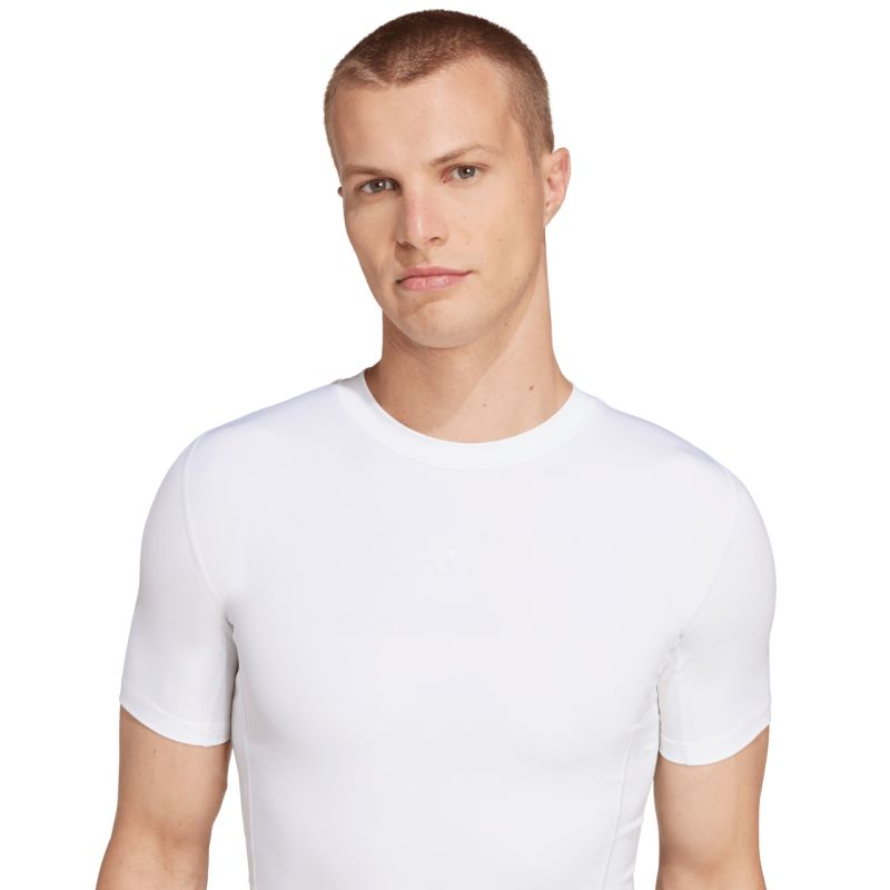 Men's adidas Techfit Short Sleeve Tee white JP4675 adidas
