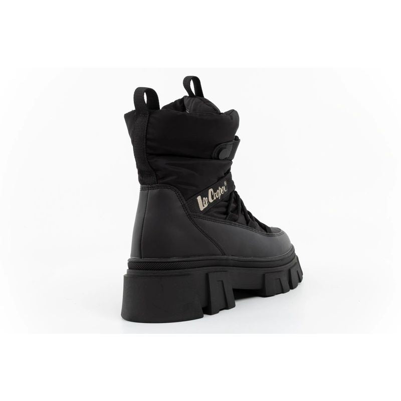 Lee Cooper Women’s Winter Boots, Black, Insulated Ankle Boots with Zip