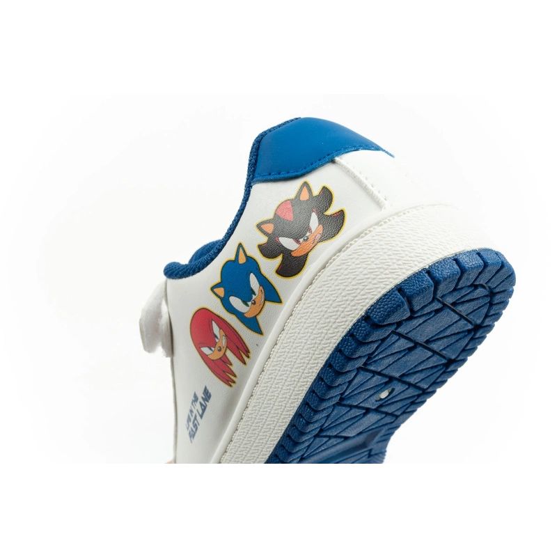 Leomil children's sports shoes Sonic sneakers lightweight with velcro white Leomil