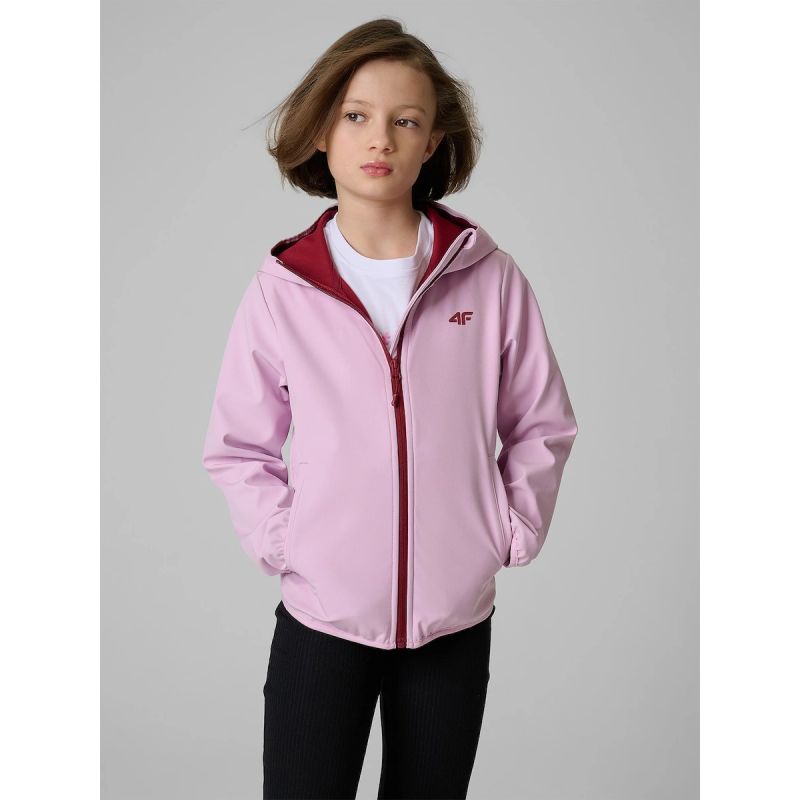 Girls' softshell jacket, windproof membrane 5000, 4F 4FJWSS26TSOFF478-47S 4f