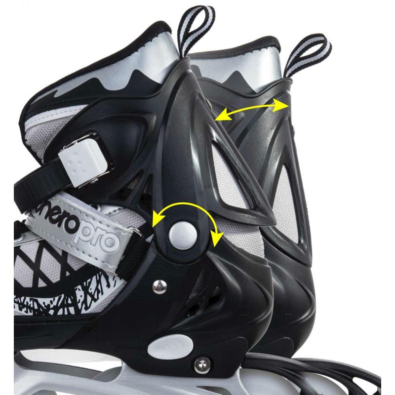 ROLLER SKATES-ROLLER SKATES-ICE SKATING 4IN1 ENERO PRO LED 38-41 GRAY Sport/Skate/Rolki Your Sports Performance