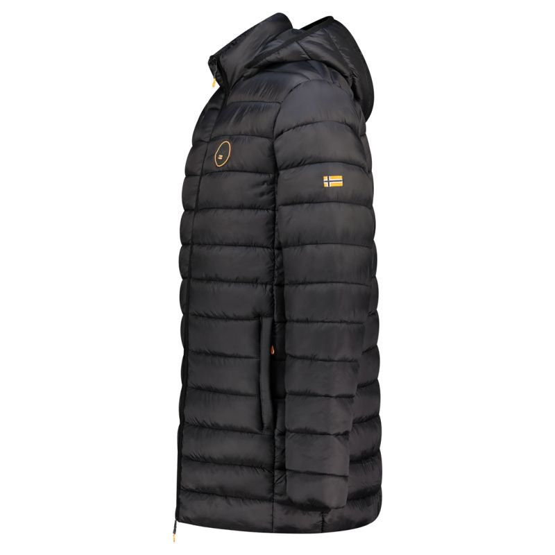 Geographical Norway men's jacket AMIGOMAP LONG HOOD DB BLACK MEN 233 BLACK (WZ5085H/GN-NOIR) Geographical Norway