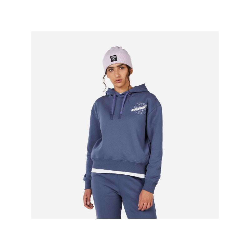 ROSSIGNOL W WATERFALL H RELAX SWEATSHIRT women's sweatshirt blue