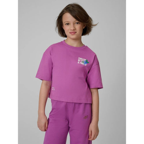 Loose T-shirt with a girl's print 4F 4FJRSS26TTSHF3827-51S 4f