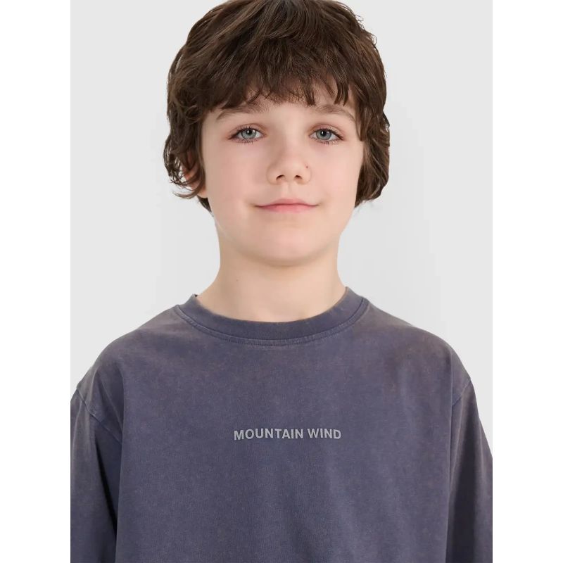 Boy's oversize printed T-shirt 4F 4FJWSS25TTSHM1879-22S 4f