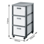 ROTHO Large bookcase with 3 drawers COUNTRY white/anthracite Dla zwierząt/Miski, pojemniki i poidełka (uniwersalne) Your Sports Performance
