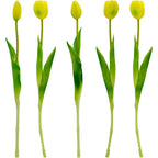 BOUQUET OF 5 YELLOW TULIPS 39 CM LIKE LIFE SPRING DECORATION Home and Garden/Equipment Your Sports Performance