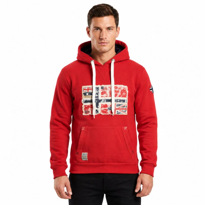 Geographical Norway GPEPE 2 MEN 100 EO BS2 Men's Sweatshirt (WT1874H/GN-RED)