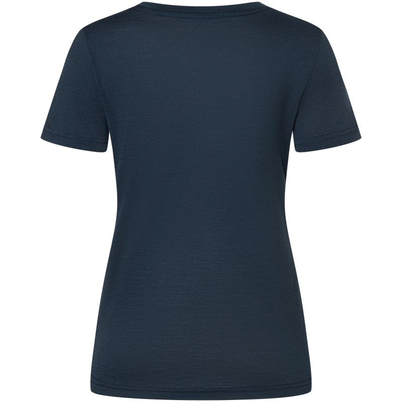 Women's SUPER.NATURAL W Wood Craftine Tee T-Shirt navy blue