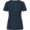 Women's SUPER.NATURAL W Wood Craftine Tee T-Shirt navy blue