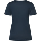 Women's SUPER.NATURAL W Wood Craftine Tee T-Shirt navy blue